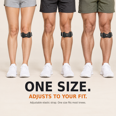 Patella Knee Strap – Adjustable Knee Support for Running, Squats & Stairs | KneeRise™