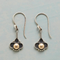 Elegant Silver Clover Earrings with Pearls