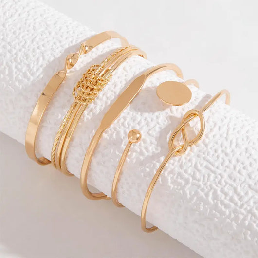 Elegant Gold-Tone Bracelet Set