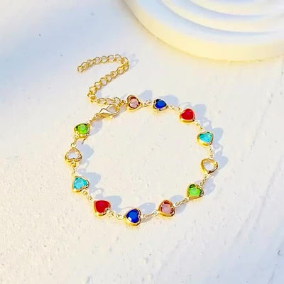 Heart-Shaped Statement Bracelet