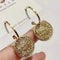 Vintage Bright Rounded Flower Earrings