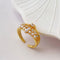 Vintage Pearl Green Crystal Ring