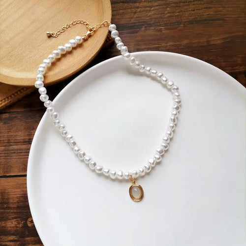 Pendentif perle en pierre de lune