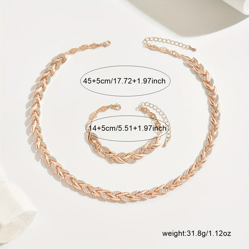 Elegant Fishtail Set with Glass Rhinestones