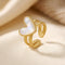 Gold Heart Motif Ring