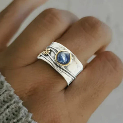 Bohemian Free Spirit Ring with Gemstone