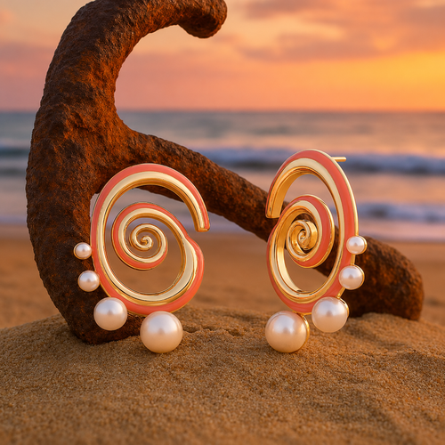 Blue Pearl Earrings