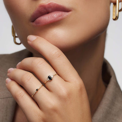 Black Stone Ring
