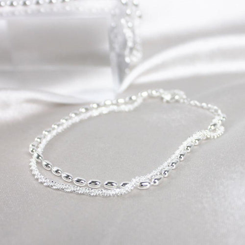 Bracelet en argent et oxydes de zirconium