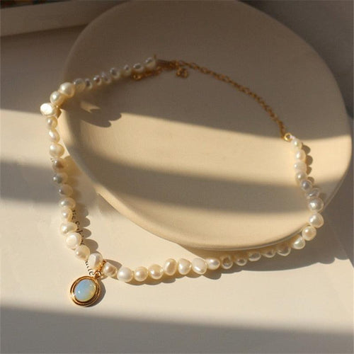 Pendentif perle en pierre de lune