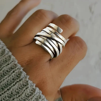 Bliss – Vintage Thick-Plated Silver Ring