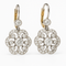 Retro Mandala Earrings with Crystal