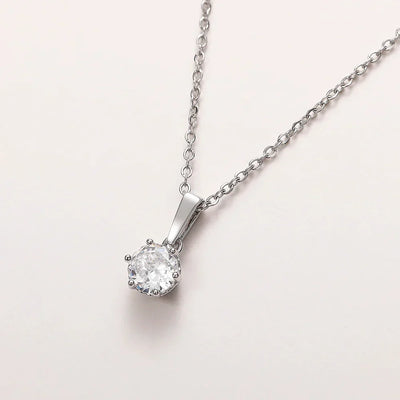 Classic Zircon Pendant Necklace