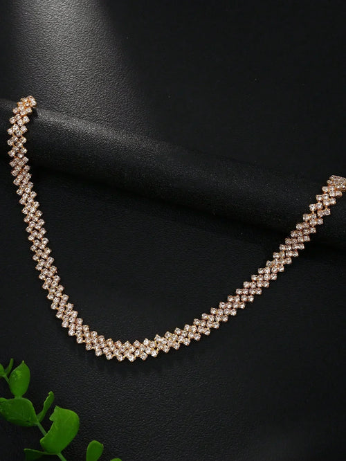 Elegant Rhinestone Choker Necklace
