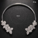 Elegant Crystal Flower Necklace