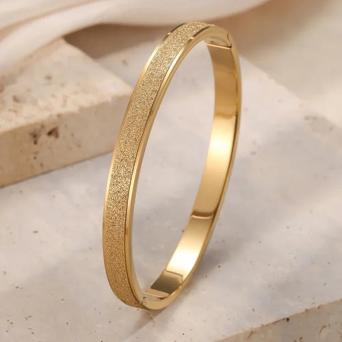 Elegant Minimalist Gold Bangle Bracelets