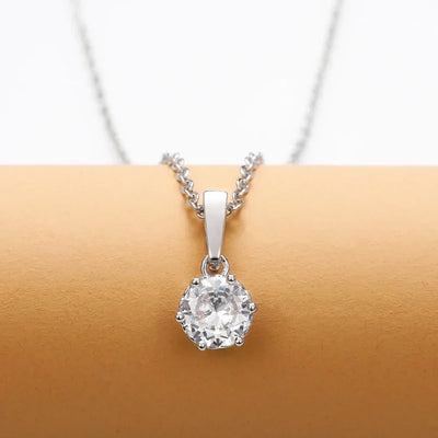 Classic Zircon Pendant Necklace