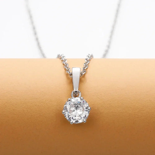 Classic Zircon Pendant Necklace