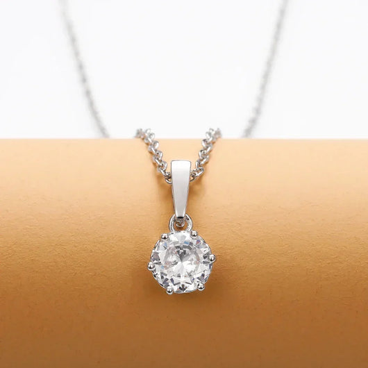 Classic Zircon Pendant Necklace