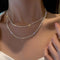 Double-Layer Crystal Necklace