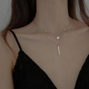 Double-Layer Sterling Silver Necklace