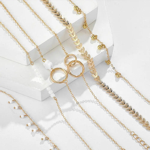 Charming Bohemian Gold-Tone Bracelet Set