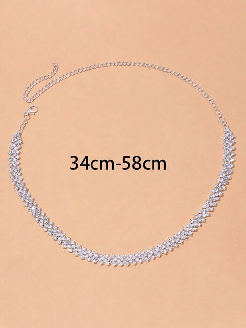 Elegant Rhinestone Choker Necklace