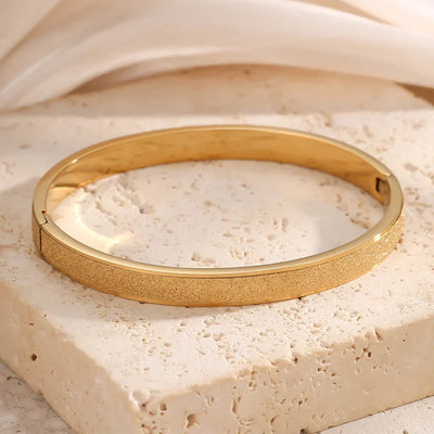Elegant Minimalist Gold Bangle Bracelets