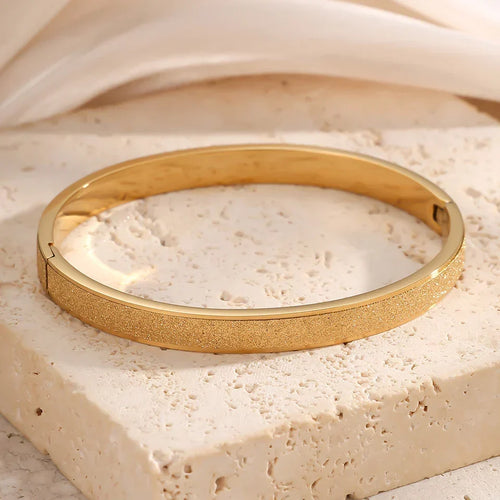 Elegant Minimalist Gold Bangle Bracelets