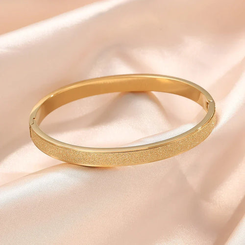 Elegant Minimalist Gold Bangle Bracelets