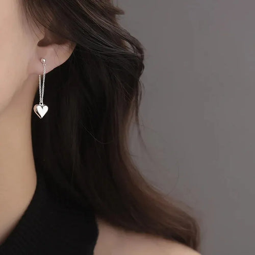Antique-Inspired Geometric Heart Hoop Earrings
