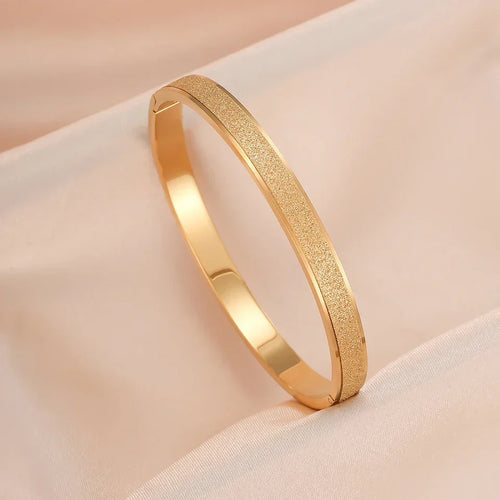 Elegant Minimalist Gold Bangle Bracelets