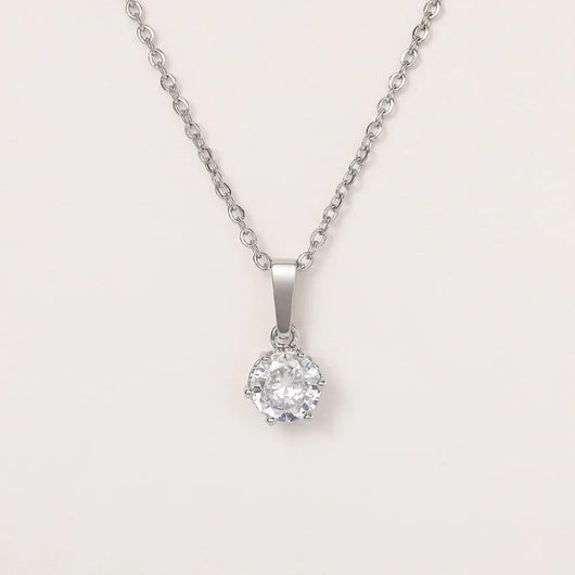 Classic Zircon Pendant Necklace