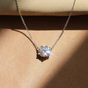 Elegant Solitaire Crystal Necklace