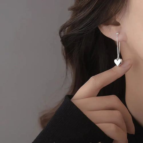 Antique-Inspired Geometric Heart Hoop Earrings