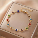 Heart-Shaped Statement Bracelet