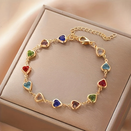 Heart-Shaped Statement Bracelet