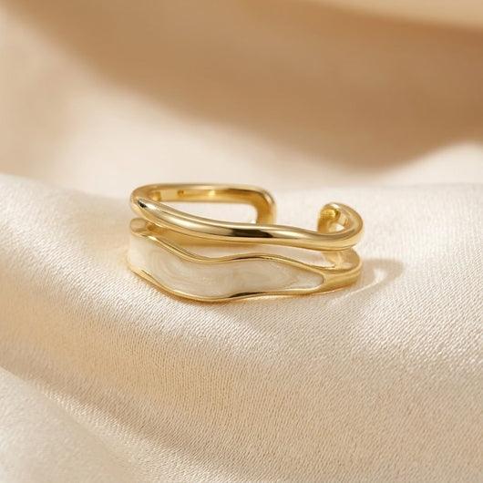 Gold Sculptural Wrap Ring