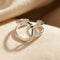 Silver Interlocking Open Ring