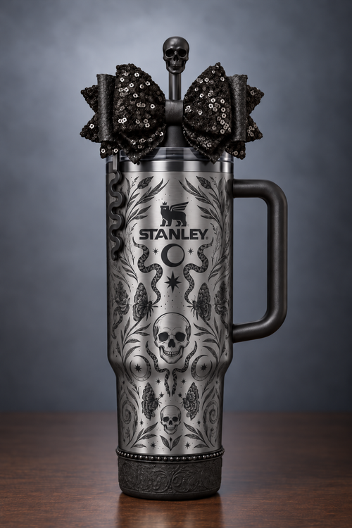 Damask Halloween Tumbler - 40oz