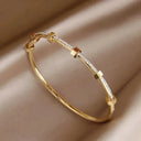 Chic And Elegant Bright Gold Bracelet