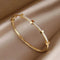 Chic Elegant Bracelet in Bright Gold