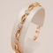 Elegant Gold Bracelet with Zircon