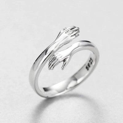 Adjustable 925 Silver Hug Ring