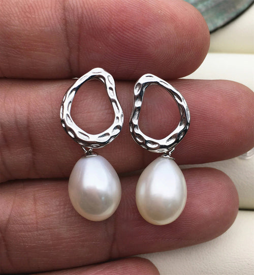 Boucles d'oreilles vintage style lampe à perle