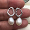 Vintage Pearl Lamp Earrings