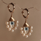 Boucles d'oreilles Nazar vintage en perle