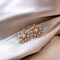 Elegant Pearl Snowflake Earrings