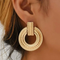 Boucles d'oreilles mandala ajourées dorées élégantes