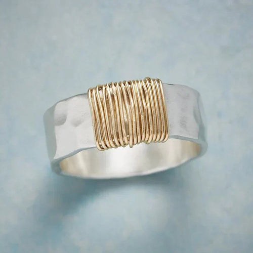 Timeless Vintage Gold and Silver Ring